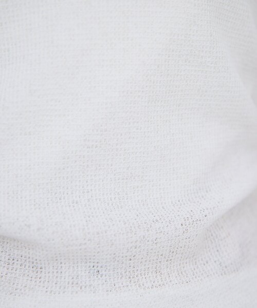 tシャツ 「La nature linge」シアーワッフルTee レディースの画像