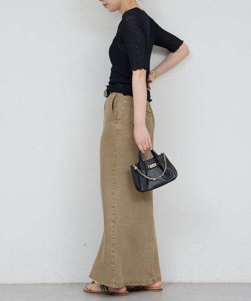 tシャツ 「La nature linge」シアーワッフルTee レディースの画像