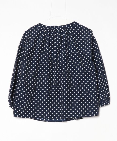 「NATURAL BEAUTY BASIC」 7分袖ブラウス MEDIUM ネイビー レディース_画像2