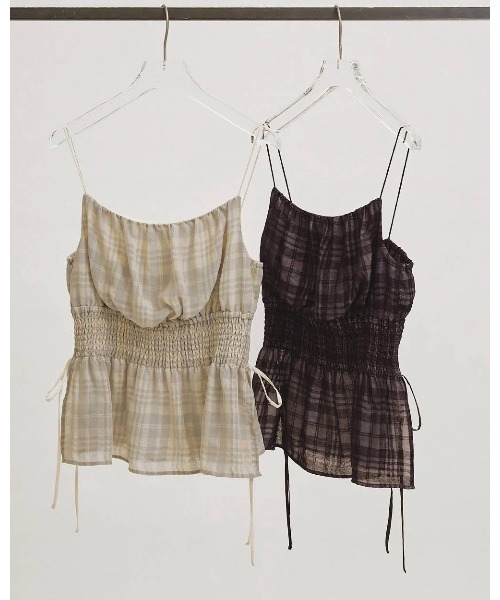 TODAYFUL トゥデイフル todayful tシャツ Check Jacquard Camisole