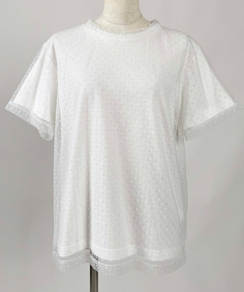 「PICCIN PERLA」 半袖カットソー M ブラック レディース_画像3