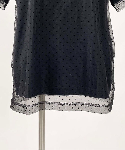 「PICCIN PERLA」 半袖カットソー M ブラック レディース_画像7