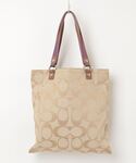 「COACH」 トートバッグ - ベージュ レ...の詳細画像1