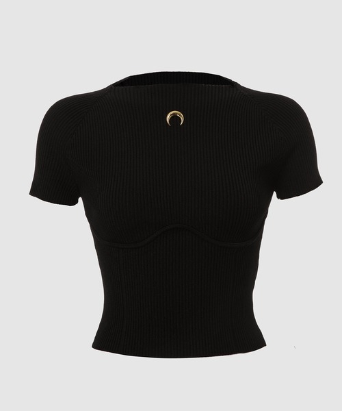 MARINE SERRE（マリーンセル） tシャツ 半袖 BODY MAPPING SS TOP