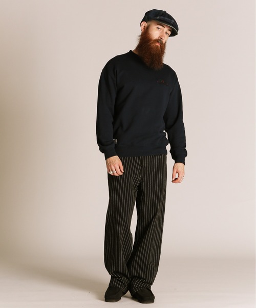 「Schott」 スウェットカットソー L ネイビー メンズ_画像9