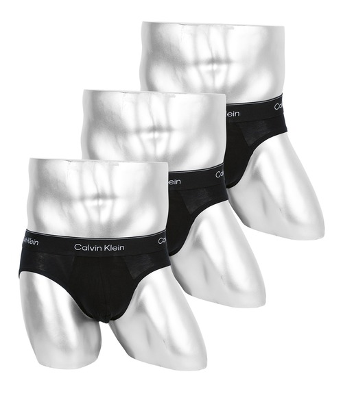 カルバンクライン ヒップブリーフ 3枚セットブラック Sサイズ Calvin Klein（カルバン・クライン） ブリーフ 「3枚セット」Icon