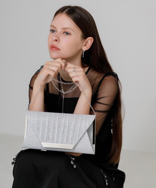 「Leja」 ショルダーバッグ FREE シルバー レディース_画像8