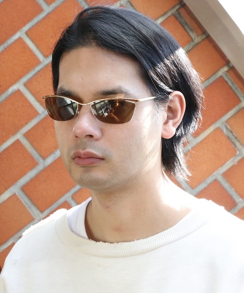 8 サングラス メタルフレーム サングラス 伊達メガネ メンズ