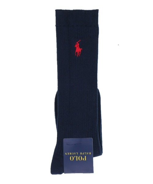 POLO RALPH LAUREN 靴下 キッズ ワンポイント リブハイソックス