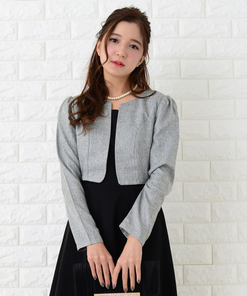 Lace Ladies（レースレディース） ドレス 重ね着風膝丈フレア