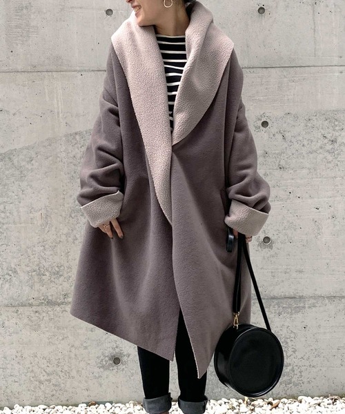 アウター ビッグシルエットダブルボアフードコーディガン コート Zozotown 通販 Paypayモール