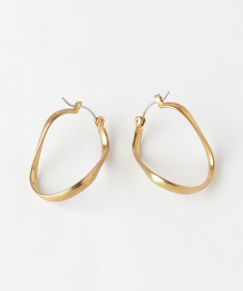 034P、037P【2点おまとめ】フープピアス ステンレス フープピアス (1) シンプル 2個売り つけっぱなし