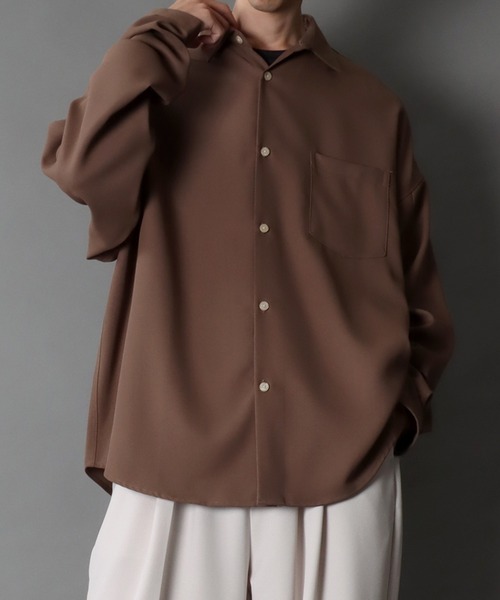 SITRY シャツ Oversize Drop shoulder Regular collar shirt/別注