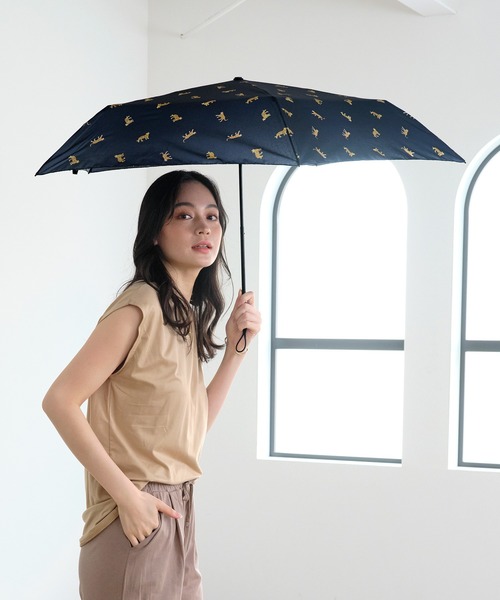 Wpc. 折りたたみ傘 「Air-Light」レオパード＆タイガー ミニ