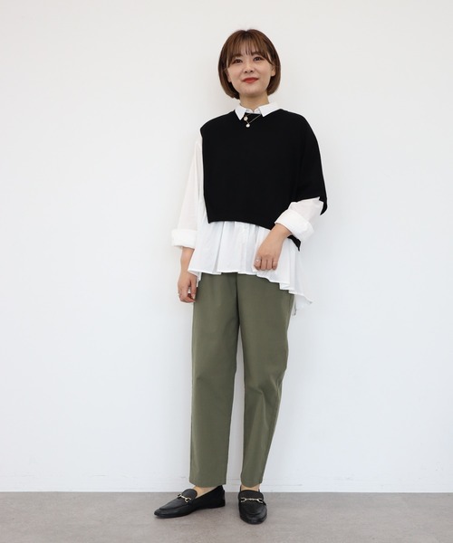 AMERICAN HOLIC シャツ ブラウス SET ティアードブラウス+ニット
