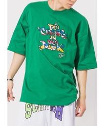 ダメージTシャツ 2色 ビッグシルエット ヴィンテージ加工 nr9673 ビッグシルエットヴィンテージ加工プリントTシャツ WO22S5TP20