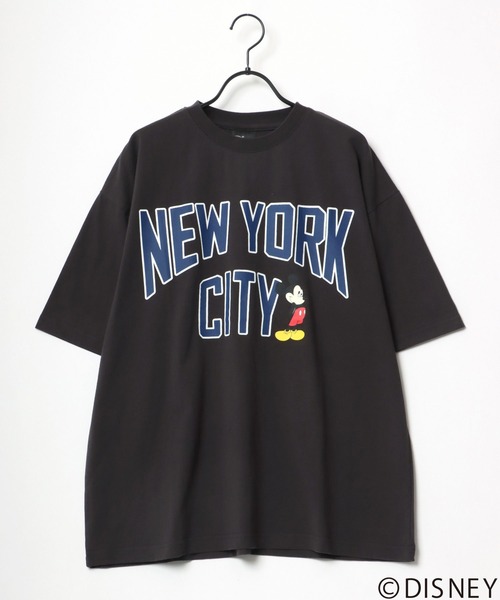 コラボ✨Disney フレームワーク ミッキー ビッグシルエット Tシャツ FREAK'S STORE/DISNEY ディズニー/ミッキーマウス/ 別注 ビッグ
