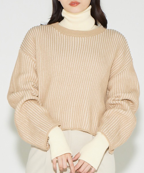 Solyné ストライプニットセーター Solyné ストライプニットセーター