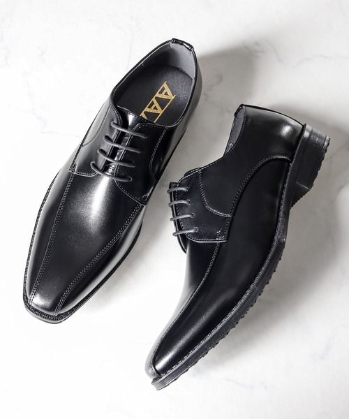 AAA+（サンエープラス） ビジネスシューズ 防滑 スクエアトゥビジネス