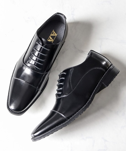 AAA+（サンエープラス） ビジネスシューズ 防滑 スクエアトゥビジネス