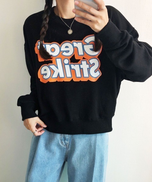 STATUS トレーナー スウェット GreatStrikeクロップドトレーナー(ST