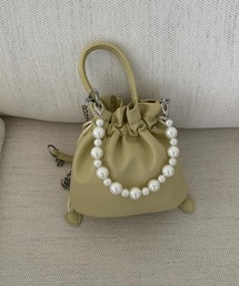 cream creme トートバッグ パールバケットバッグ レディース