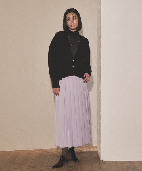 Audrey and John Wad スカート ランダム×ボックスプリーツ