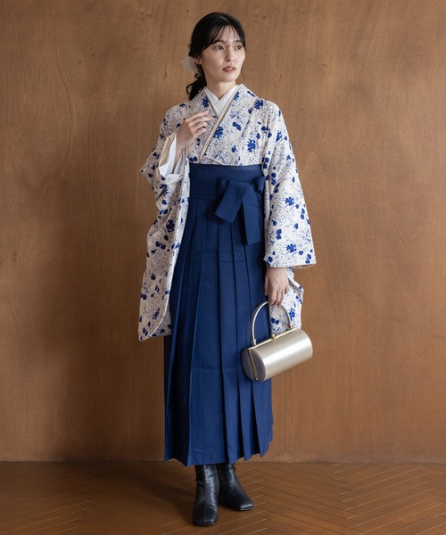 袴3点セット売り 着物 こだわり袴3点セット-フラワー- レディース : ZOZOTOWN