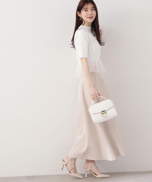 ホワイトスカート サイズ2 PROPORTION BODY DRESSING スカート カーブラインスカート
