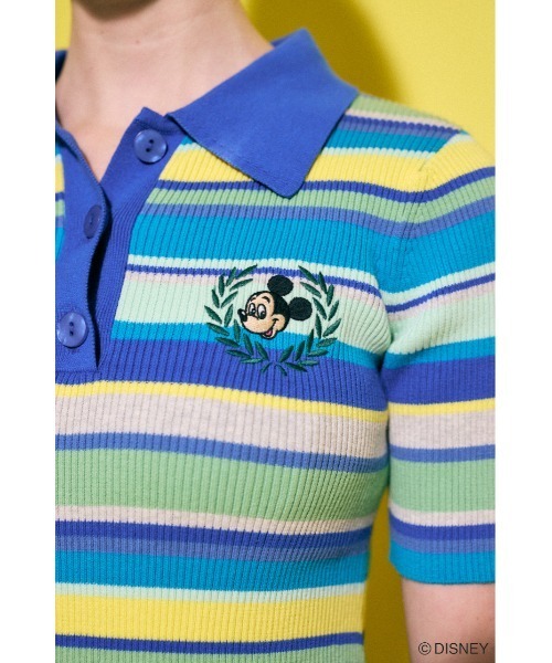 POLO KNIT / MICKEY MOUSSY ワンピース Disney Disney SERIES CREATED by MOUSSY | MD POLO KNIT ドレス