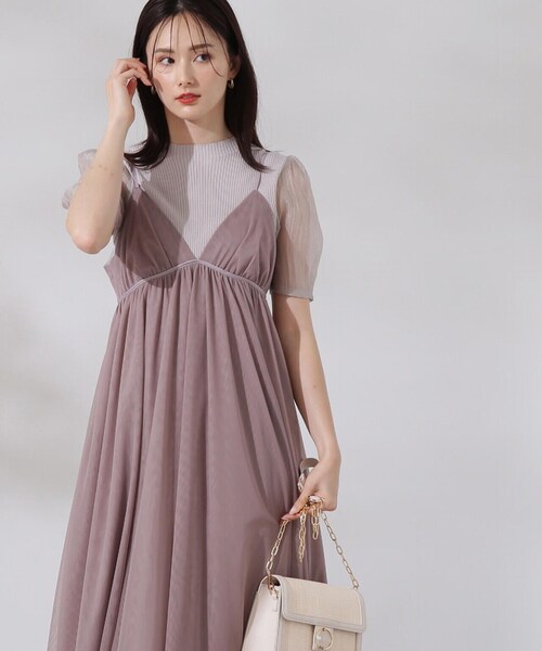 PROPORTION BODY DRESSING ワンピース チュールキャミワンピース