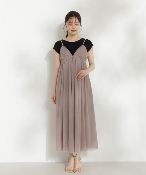 PROPORTION BODY DRESSING ワンピース チュールキャミワンピース