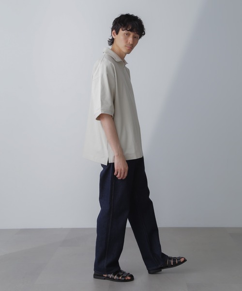 シャツ UNIFORM HALF T BLACK KAPTAIN SUNSHINE（キャプテンサンシャイン）Hard Twisted