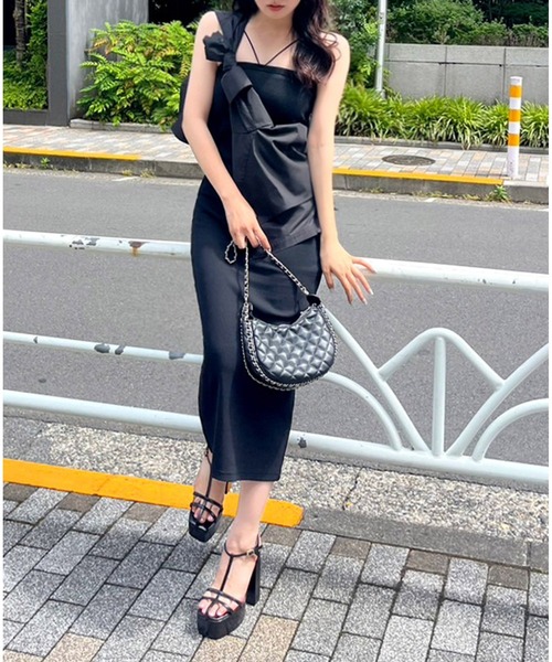 ROYAL PARTY ワンピース 「ZOZO限定」パット付ダブルストラップ