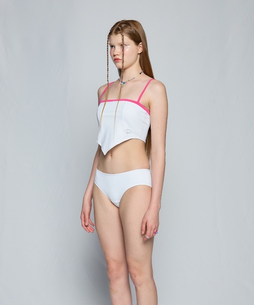 ★LUVISTRUE★CURVED L WRAP BIKINI SET_SKIRT(WHITE)★正規品 LUVISTRUE 水着 CURVED L WRAP BIKINI SET_BOTTOM レディース