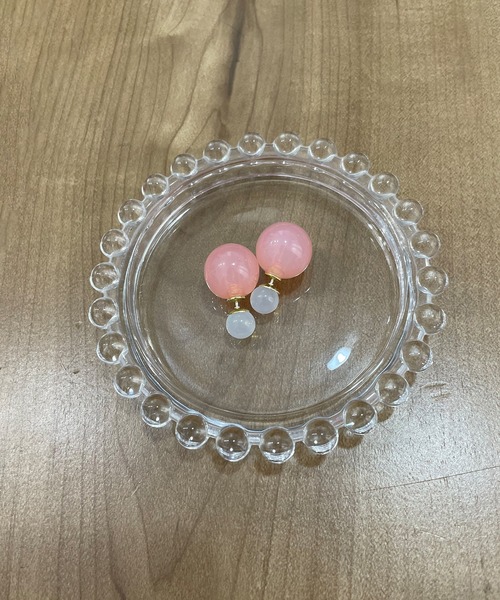 ALWAYS GOOD TIME ピアス クリア キャンディボールピアス レディース