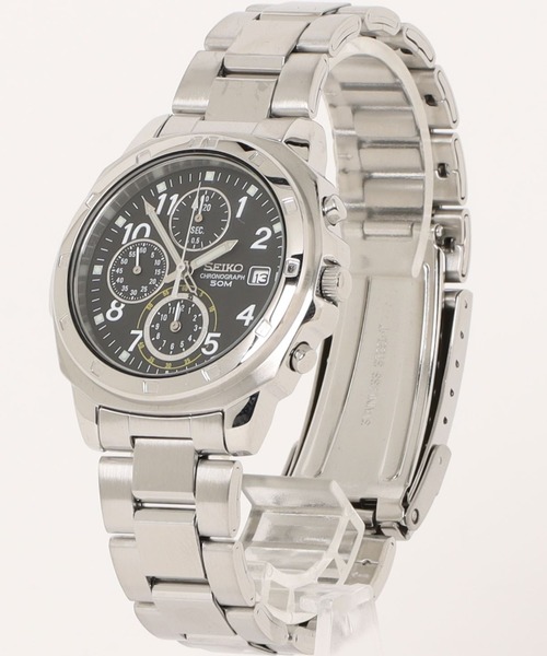 腕時計 SEIKO セイコー/ 5気圧防水 日本製クォーツ クロノグラフ メタルベルト ラウンドフェイス アナログ腕時計 //// SNDシリーズの画像