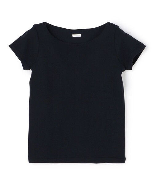 tシャツ ソフトジャージーリブ ハーフスリーブカットソー レディース