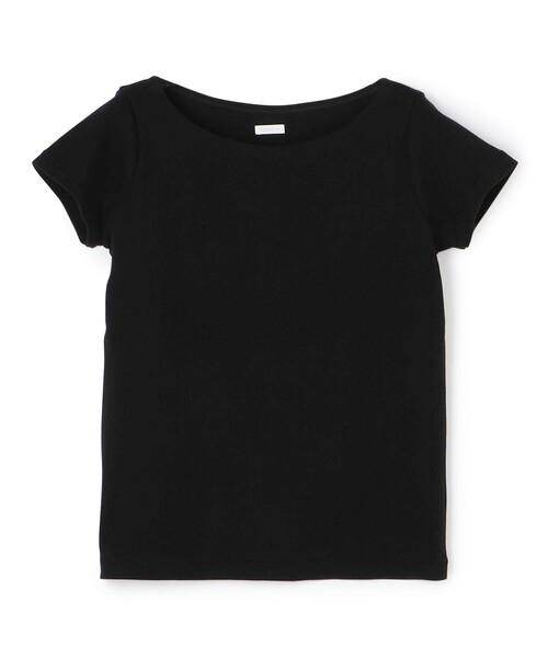 tシャツ ソフトジャージーリブ ハーフスリーブカットソー レディース GALERIE VIE tシャツ ソフトジャージーリブ ハーフスリーブ