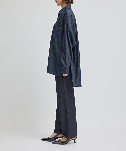ロペ ROPE シルク混リアクティブデニムGジャン 洗濯機で洗える ROPE'（ロペ） ジーンズ デニム デニムパンツ シルク混リアクティブ