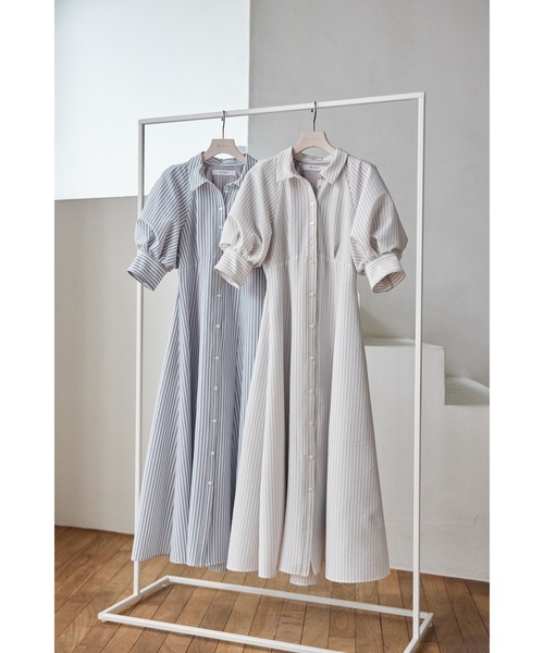 HER. ロングシャツワンピース □角衿ロングシャツワンピース/an another angelus [29BE03j008] | F