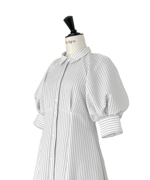 Her lip to」 シャツワンピース M グレー レディース : 85262841  