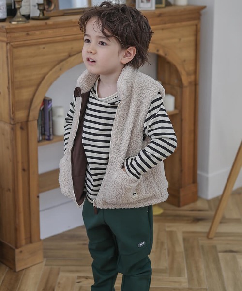 n.o.u.s ベスト リバーシブルベスト キッズ 子供服 男の子 女の子