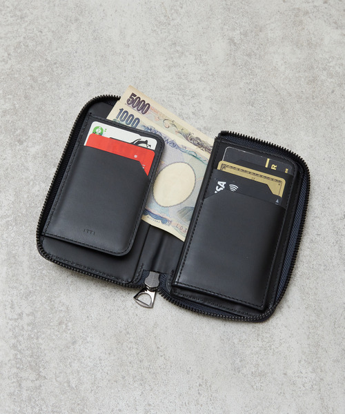 And A 財布 ITTI イッチ / CRISTY SMART MID WLT.5 BK