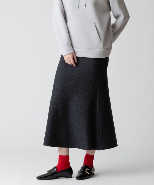 allureville スカートセットアップ　セーター　スカート　毛　黒　M 秋 allureville（アルアバイル） スカート 「セットアップ対応可能