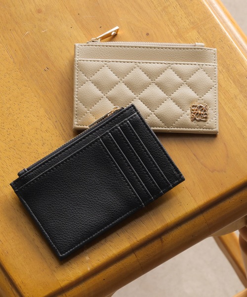 ＊未使用品＊ブラック キルティング フラグメントケース ケース ALTROSE（アルトローズ） カードケース ミニ財布 カードケース