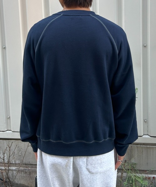 BROKEN BASE（ブロークンベース） トレーナー スウェット 配色ステッチ