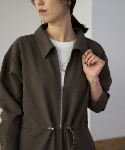 ルーズカーブジャンプスーツ　spick＆span 美品 定価2.4万 2021AW Spick and Span スピック&スパン ルーズ