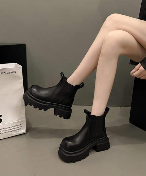 Lace Ladies（レースレディース） ブーツ プルストラップ付き ラウンド