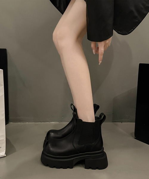 Lace Ladies（レースレディース） ブーツ プルストラップ付き ラウンド